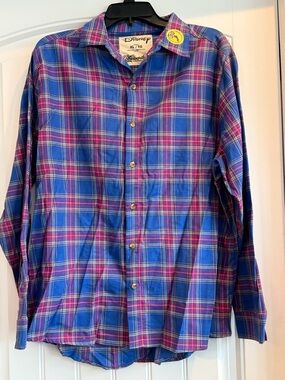 Disney by Cakeworthy Zero to Hero Flannel Button Down Shirt